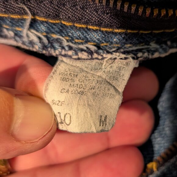 Vintage 80s Lee Jeans Elastic Waist Tapered No Back Pocket 10 M USA - Picture 8 of 10